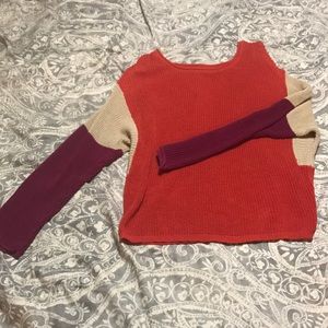 Color block sweater